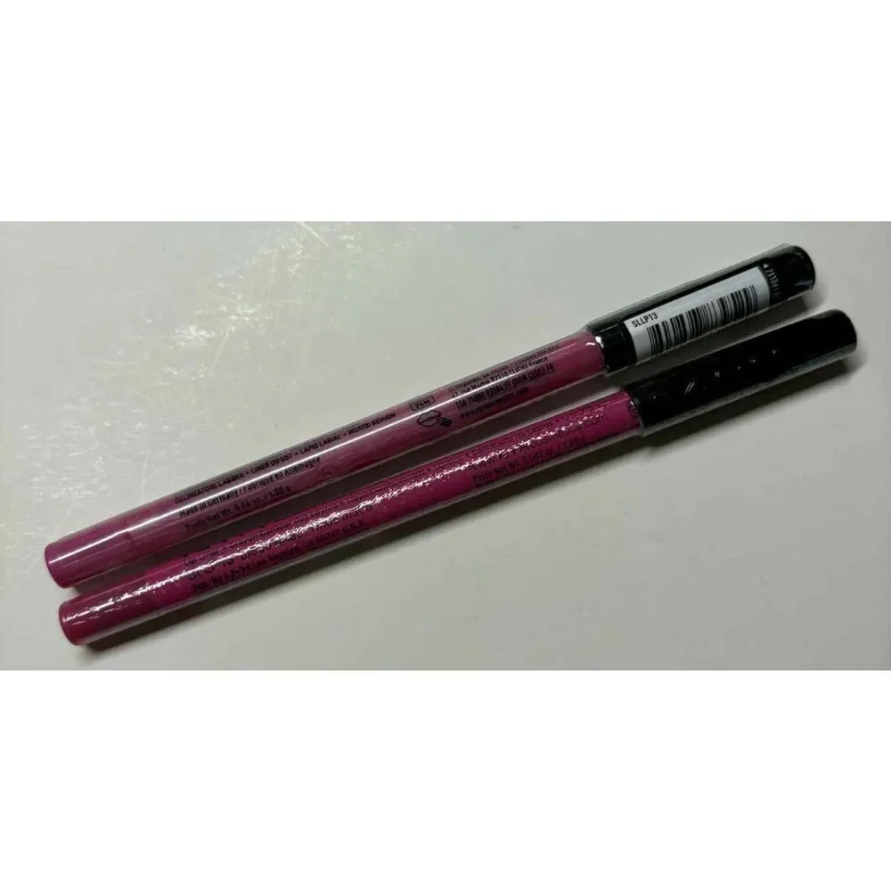 NYX Slide On Glide On Stay On Waterproof Lip Liner SLLP13 Disco Rage Lot of 2